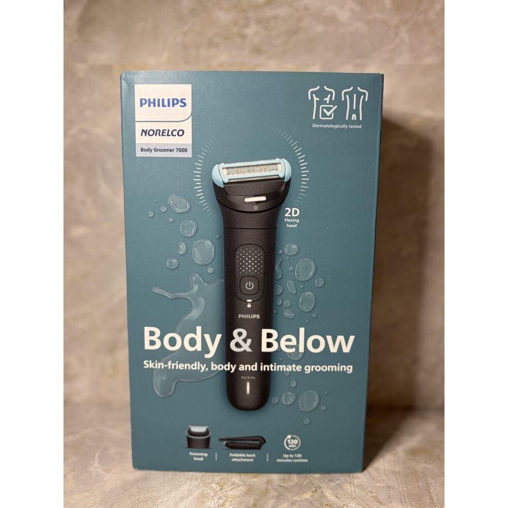 Philips Norelco Body Groomer 7000 Men’s Body Shaver Cordless Wet/Dry Foil Head